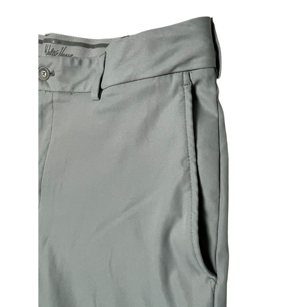 Men's Walter Hagan Flat Front Grey Non Slip Golf Shorts Size 35 - Picture 5 of 5